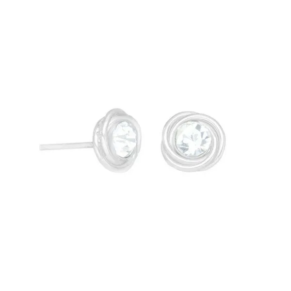 pakilia pakilia Silber Ohrstecker Zirkonia Stein Fair-Trade und handmade – Produktbild 1 von 3