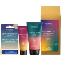 Benecos benecos Bio-Geschenkset "Intensiv" mit Handcreme, Körperlotion und Lipbalm – Produktbild 1 von 1