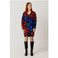 SKFK SKFK Damen vegan Strickkleid Aiza Mehrfarbig – Produktbild 1 von 1