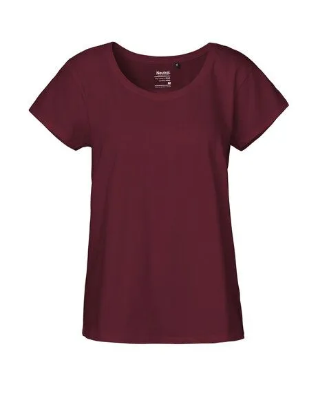 Neutral® - 3FREUNDE Neutral® - 3FREUNDE Frauen T-Shirt Loose Fit, Bordeaux, – Produktbild 1 von 3