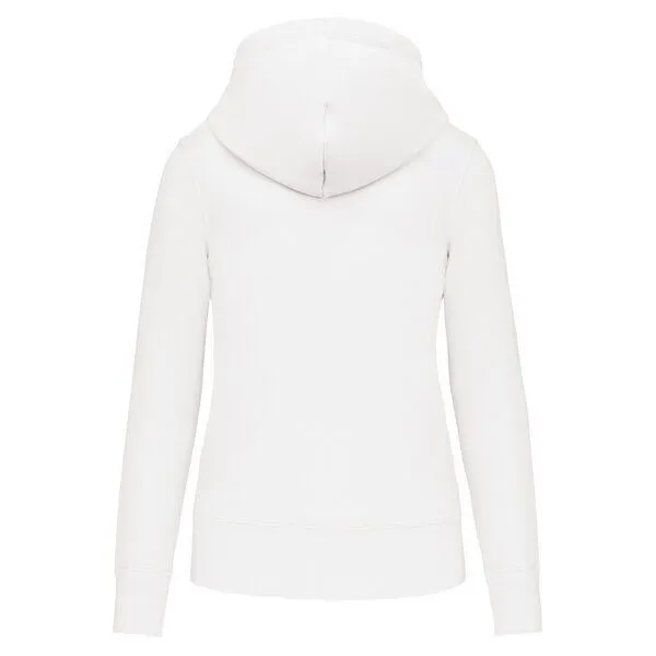 Greenspired Greenspired Umweltfreundliches Kapuzensweatshirt mit Zip für Damen 280g/m² XS-XXL, Weiss, – Produktbild 2 von 2