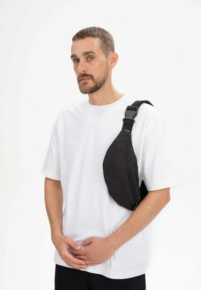 MELA MELA Bauchtasche Hip Bag, Hauptfach mit Reißverschluss, All black, – Produktbild 2 von 5