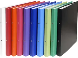 20 Exacompta Ringbücher aus kaschiertem Karton, DIN A4, 2 Ringe, RB 40 mm, sortiert – Produktbild 1 von 1