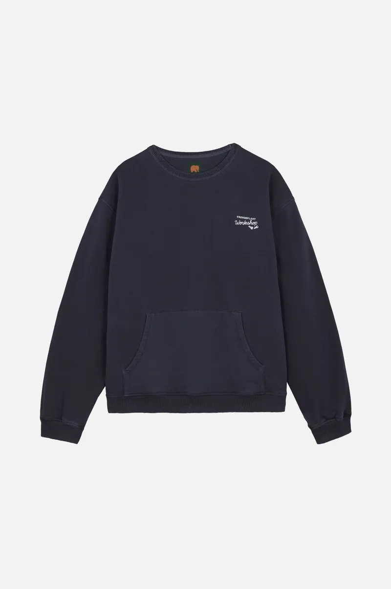 Trendsplant Trendsplant Herren vegan Pullover The Garage Baritone Blau, Dunkelblau, – Produktbild 1 von 2