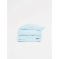 erlich textil erlich textil Finn Bettdeckenbezug aus weicher Bio-Baumwolle, made in Europe, Eisblau, – Produktbild 1 von 3
