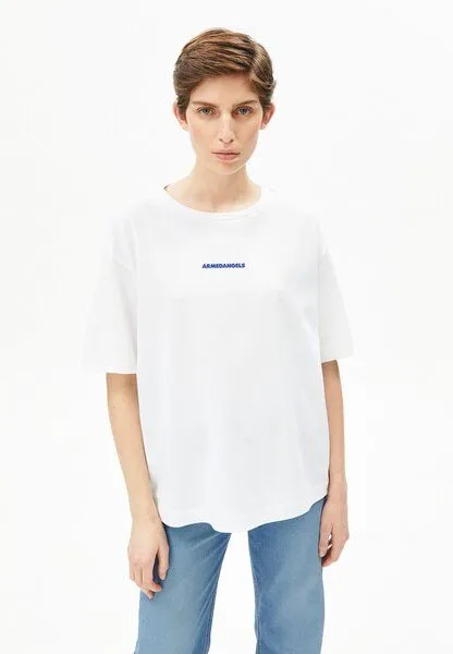 ARMEDANGELS ARMEDANGELS GIANNAA CHAANGE Damen T-Shirt aus recyceltem Baumwoll Mix, White, – Produktbild 1 von 4