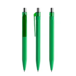 prodir prodir QS50 Soft Touch PRT Push Kugelschreiber, Bright Green-Silver chrome finish – Produktbild 1 von 1
