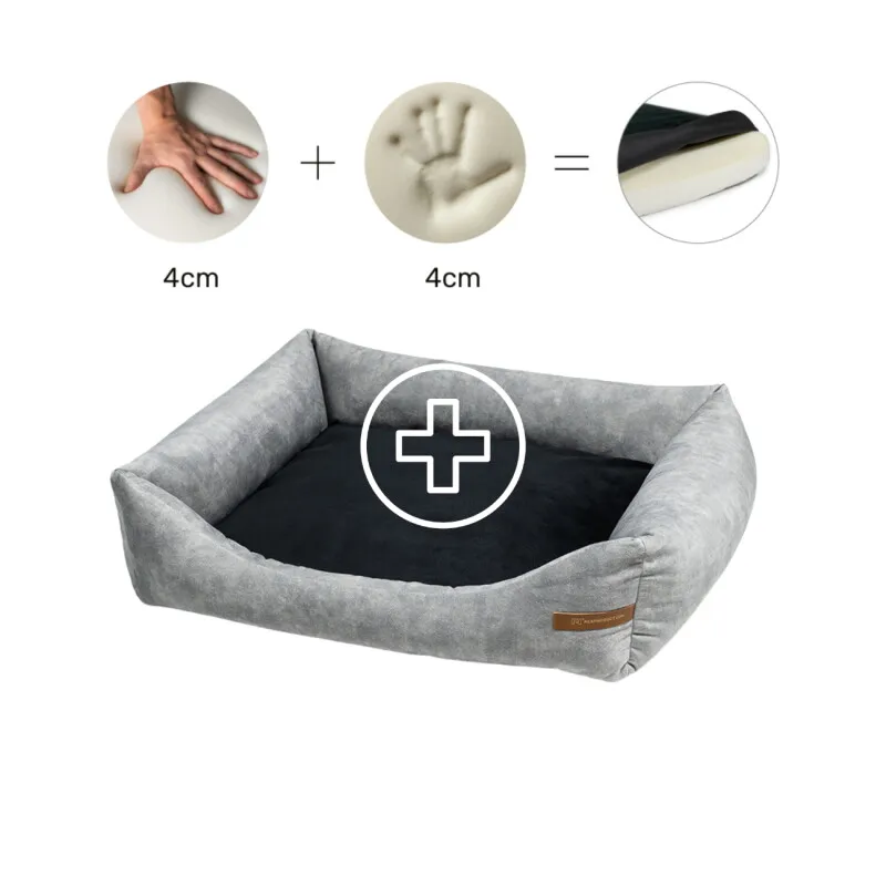Rexproduct Rexproduct Otto Orthopädisches Hundebett Grau S-XL XL, Schwarz, – Produktbild 1 von 2