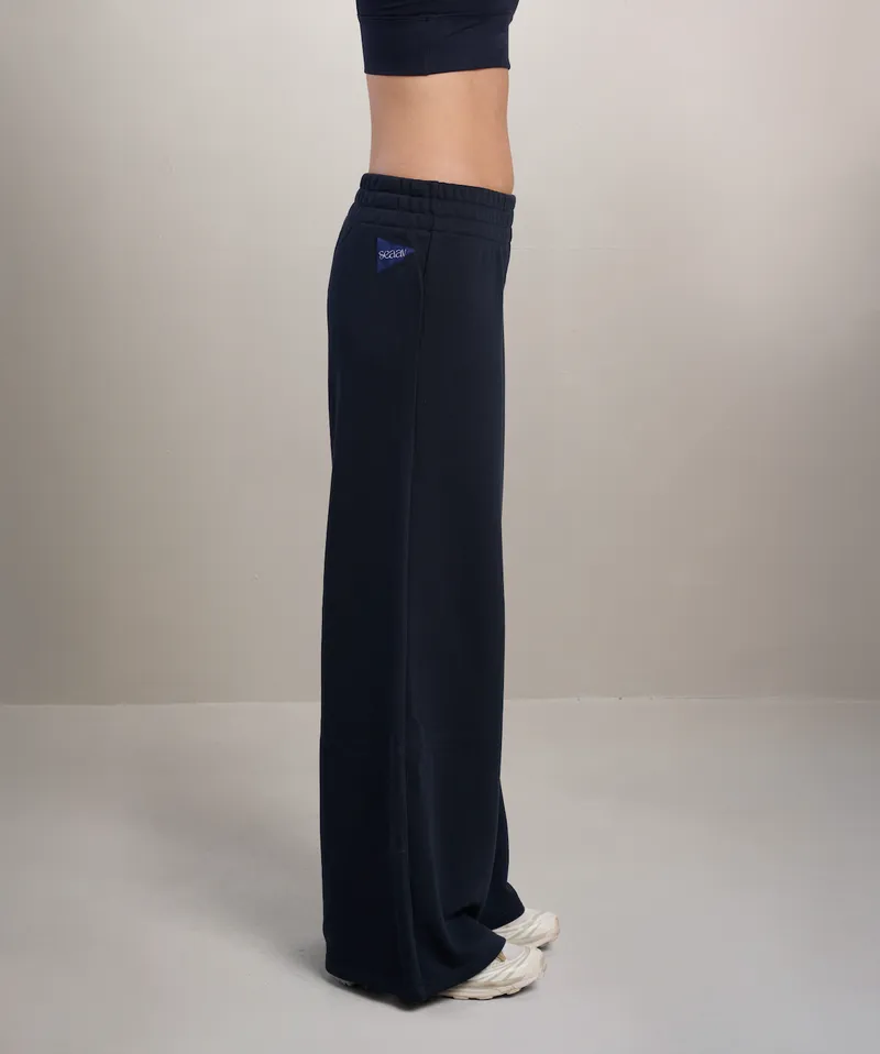 SEAAV SEAAV Damen vegan Hose Dune Weites Bein Mitternachtsblau, Extra dunkelblau, – Produktbild 1 von 2