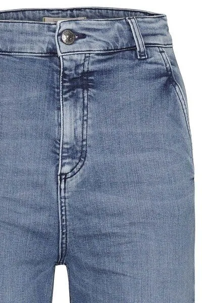Wunderwerk Wunderwerk Damen Jeans "Audrey 7/8 eco bleach", Blau (blue 880), – Produktbild 4 von 4
