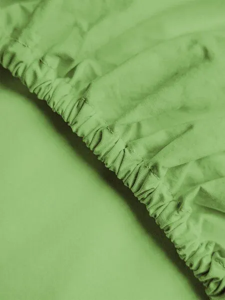 erlich textil erlich textil Cotton Select Spannbettlaken aus Bio-Baumwolle, made in Europe, Matcha, – Produktbild 2 von 3
