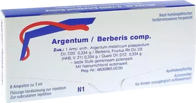 Weleda WELEDA ARGENTUM/BERBERIS comp.Ampullen 8 St Ampullen – Produktbild 1 von 1