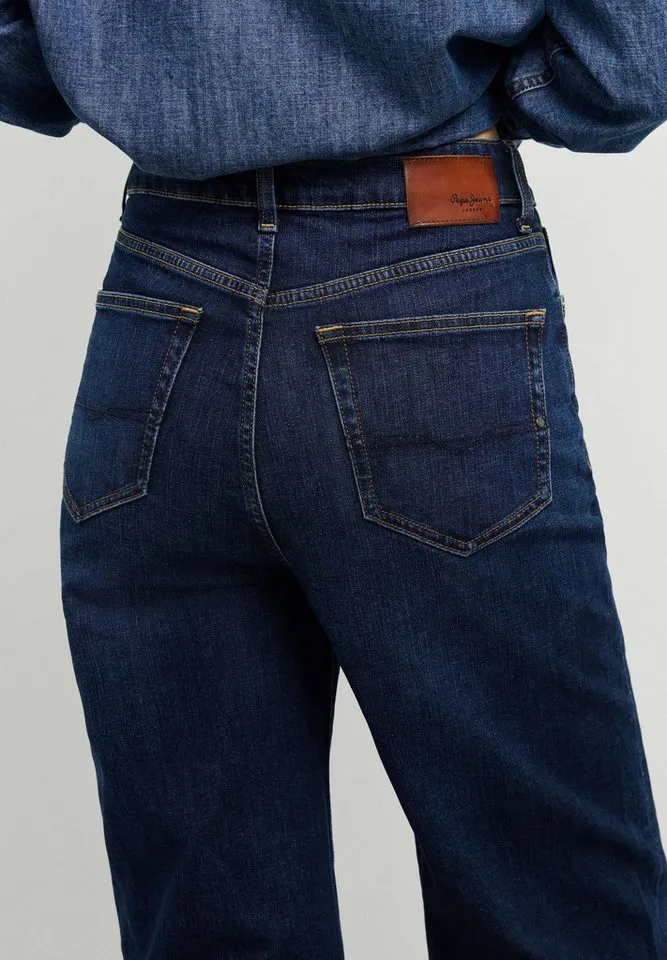 Pepe Jeans Pepe Jeans Straight-Jeans Jeans mit geradem Bein STRAIGHT JEANS UHW LEXA, Blau, – Produktbild 4 von 5