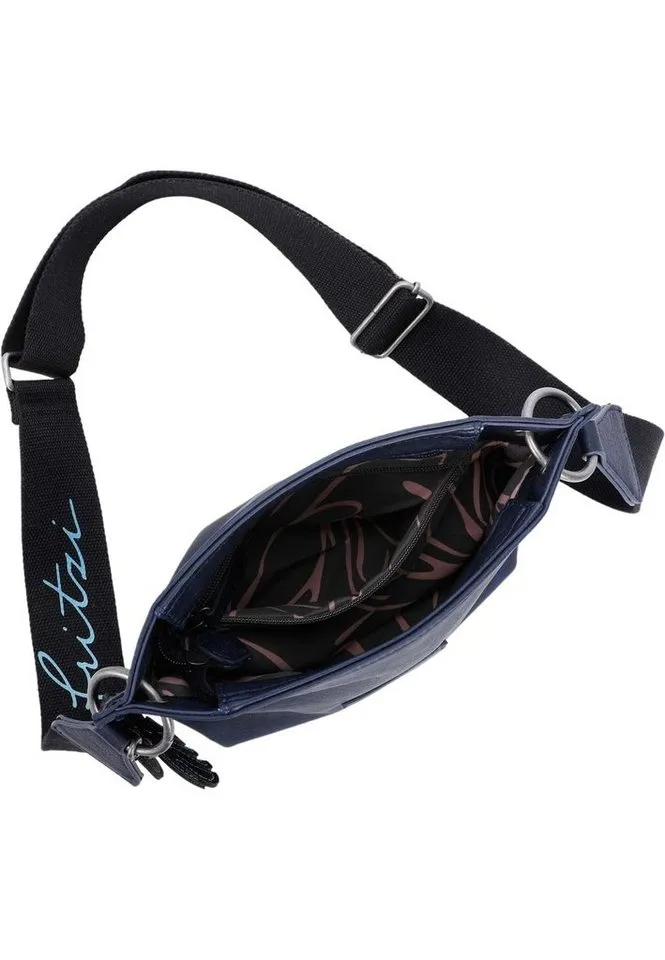 Fritzi aus Preußen Fritzi aus Preußen Schultertasche Eco-Fritzi03, aus veganen und recycelten Materialien, Blau, – Produktbild 3 von 4