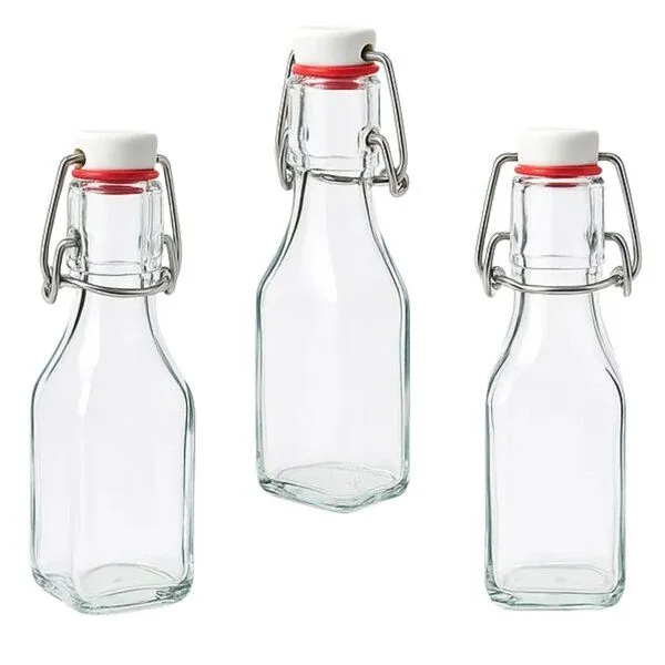 mikken mikken 6 kleine Glasflaschen mit Bügelverschluss 250 ml – Produktbild 3 von 4