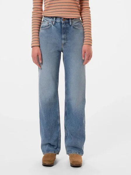 Nudie Jeans Nudie Jeans Dame Jeans - Clean Eileen - aus Bio-Baumwolle, Blue, – Produktbild 6 von 8