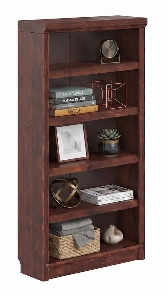 OTTO home Bücherregal Soeren, aus massiver Kiefer, Tiefe 29 cm, FSC®-zertifiziert, Braun, – Produktbild 7 von 8