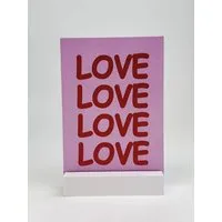 ettics STUDIO postkarte ettics STUDIO - LOVE LOVE – Produktbild 1 von 1