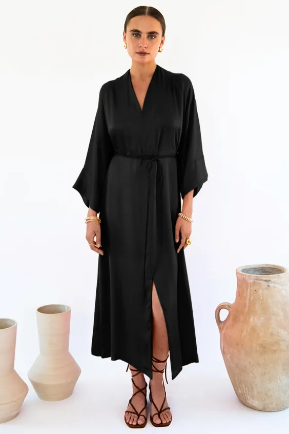 Neu Nomads Neu Nomads Damen vegan Kleid Carmen Schwarz, Schwarz, – Produktbild 2 von 2