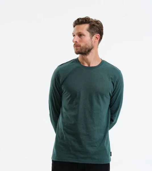 Gary Mash GARY MASH Herren Langarmshirt Scott aus Biobaumwolle, Grün, – Produktbild 3 von 4