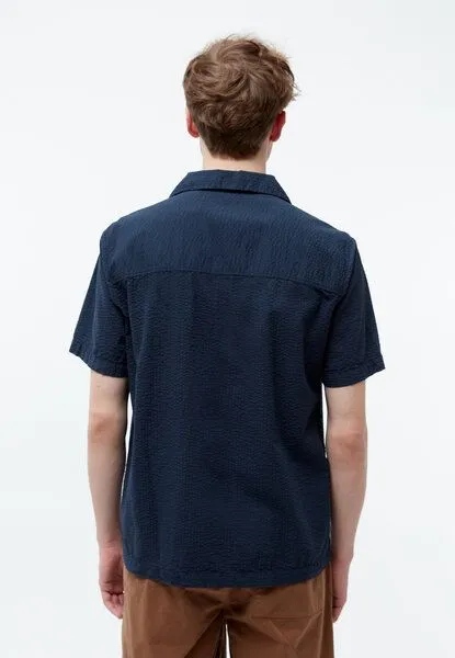 Givn Berlin Givn Berlin Kurzarm-Hemd Modell: Barik GOTS, Midnight blue (blau), – Produktbild 4 von 5