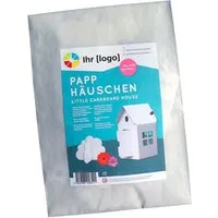 Bastelbogen 'Das kleine Papphaus' inkl. individuellem Etikett – Produktbild 1 von 1
