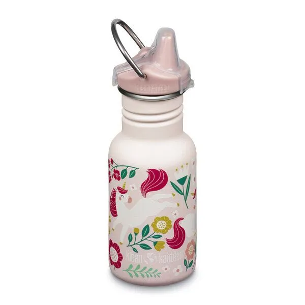 Klean Kanteen Klean Kanteen Kid Kanteen 355ml Sippy Cap, Einhörner (creme), – Produktbild 1 von 2