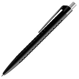 prodir prodir® Kugelschreiber QS40 PMP Air, blaue Mine, schwarz/silber satiniert – Produktbild 1 von 1