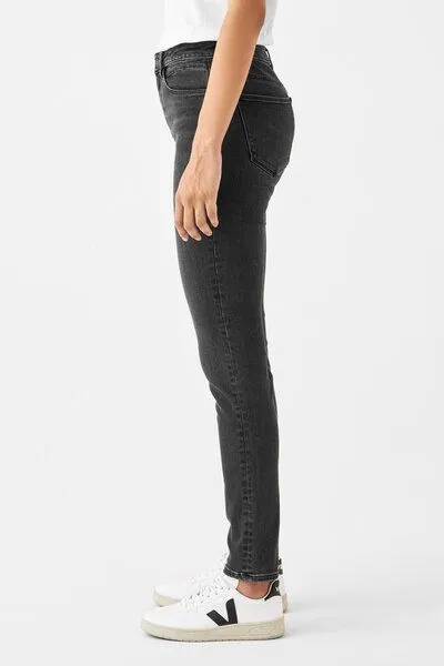 DAWN Damen Jeans SUN UP Powerstretch DAWN Bio-Baumwolle, Black denim, – Produktbild 3 von 5