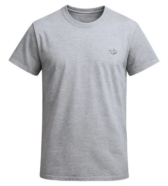 vis wear vis wear Wal der Liebe - Organic Shirt, Grau, – Produktbild 4 von 4