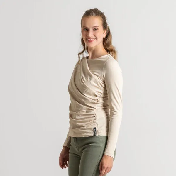 trueStory trueStory Langarm-Shirt - ELIN, Sand (natur), – Produktbild 2 von 4