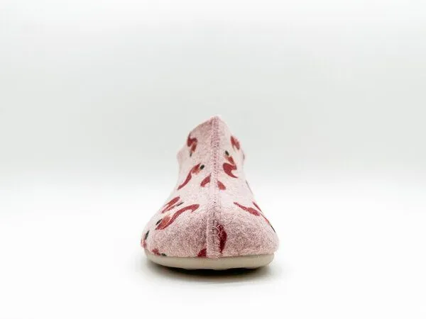 thies Veganer Kids Squirrel Slipper Boot "thies ® PET" aus recycelten Flaschen, fair produziert, Rose (rosa), – Produktbild 4 von 4