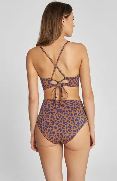 Dedicated DEDICATED Damen Bikinihose „Slite" recycelt, Leopard, – Produktbild 4 von 4