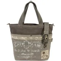 Sunsa Sunsa Canvas Handtasche. Vintage Schultertasche. Vegane Damentasche – Produktbild 1 von 1