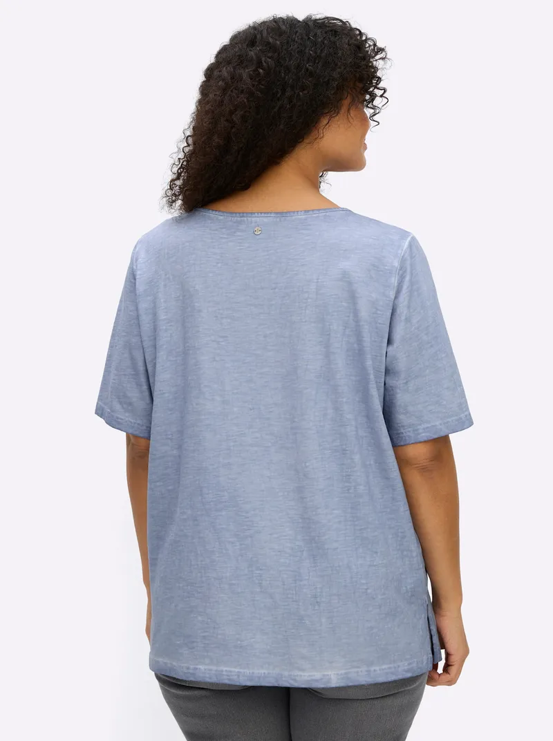sheego Shirt bleu, Bleu, – Produktbild 2 von 2