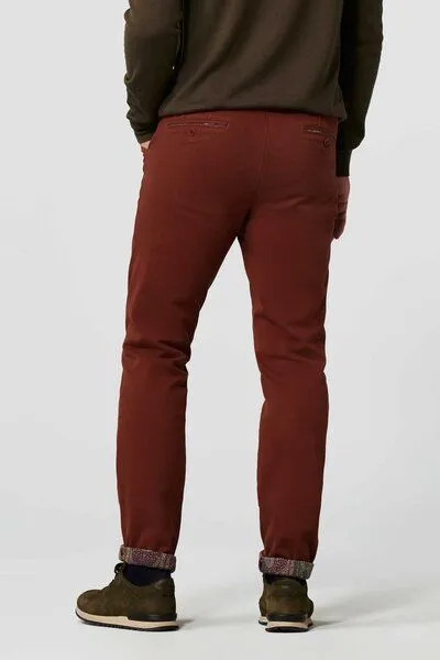 Meyer MEYER Thermo Supersoft Baumwoll-Chino, Rot (kupfer), – Produktbild 3 von 4