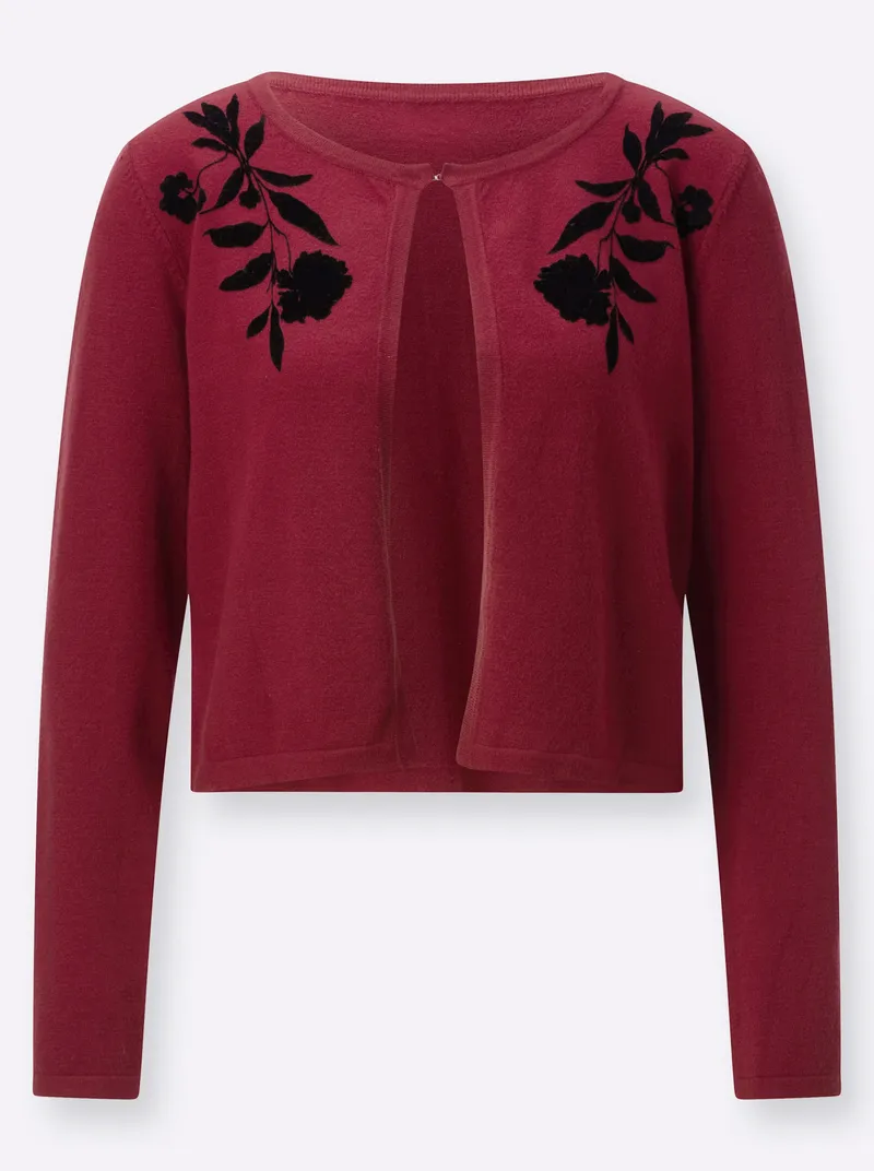 Witt Cardigan, Dunkelrot, – Produktbild 1 von 2