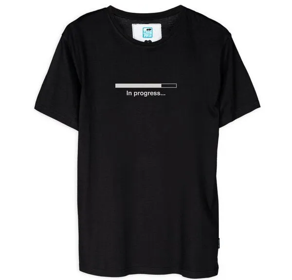 Gary Mash GARY MASH Shirt In Progress aus Modal®-Mix, Schwarz, – Produktbild 1 von 3
