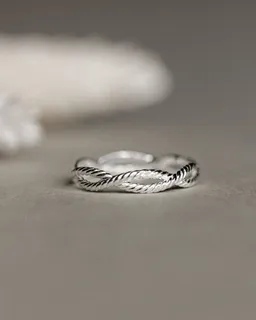 lille mus lille mus Ring 'Kordel' 925 – Produktbild 1 von 1
