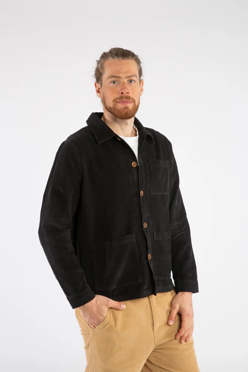 MATONA MATONA Herren vegan Jacke Workwear Cord Schwarz, Schwarz, – Produktbild 2 von 2