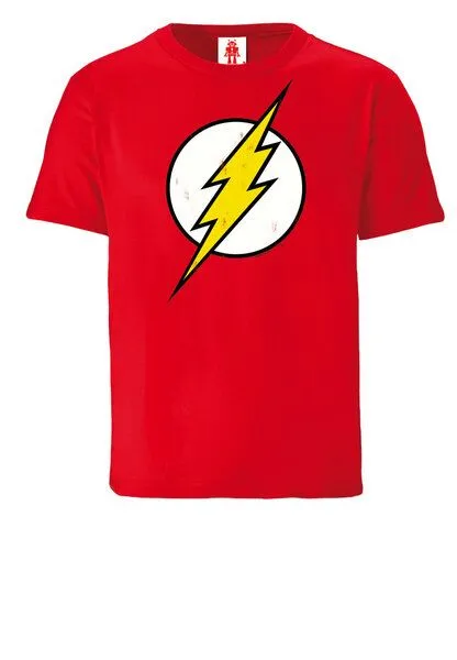 LOGOSH!RT LOGOSH!RT - DC Comics - Flash - Blitz-Logo - Bio T-Shirt Print - Junge & Mädchen, 116, – Produktbild 1 von 4