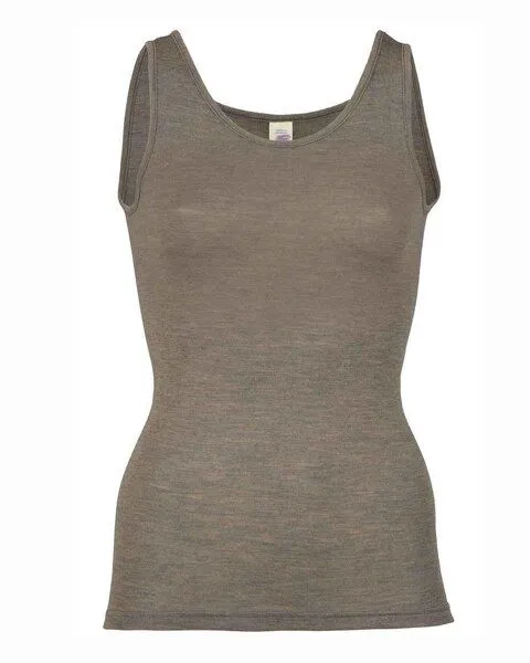 Engel Engel Natur Damen Top Trägershirt Schurwolle Seide, Schwarz, – Produktbild 3 von 3