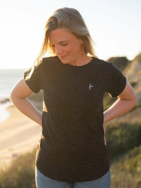 FUXBAU FUXBAU Frauen fux T-Shirt - neps, Schwarz neps, – Produktbild 2 von 4