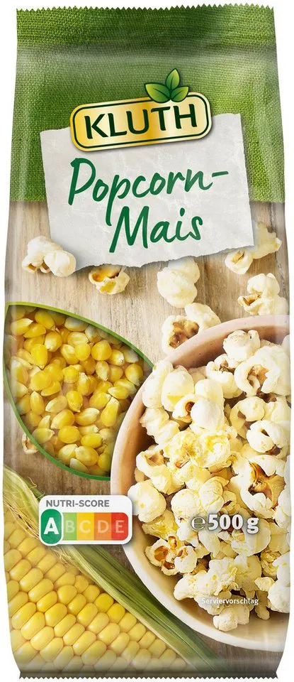 Kluth Kluth Knabberei, Kluth Popcorn Mais 500g beste Qualität für knusprigen Genuss – Produktbild 1 von 1