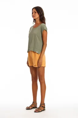 RAVENS VIEW IBIZA RAVENS VIEW IBIZA Damen vegan T-Shirt Ivy Khaki Grün – Produktbild 1 von 1