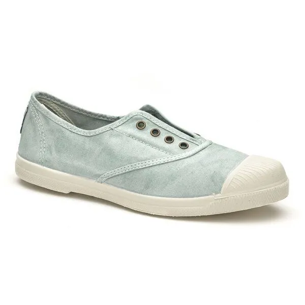 Natural World Natural World Vegan Damen Sneaker washed - Old Lavanda, Blau (aqua), – Produktbild 1 von 4