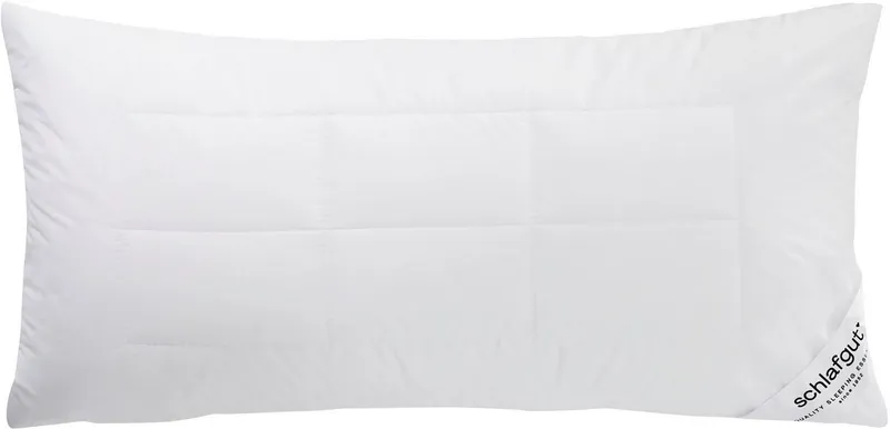 Schlafgut Schlafgut Kunstfaserkopfkissen Premium Kissen, Klimaregulierung durch Hollofil® Allerban®-Füllfasern, Weiß, – Produktbild 2 von 3