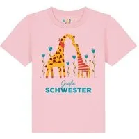 watabout kids watabout.kids T-Shirt Kinder Giraffe Große Schwester, Cotton pink, – Produktbild 1 von 1