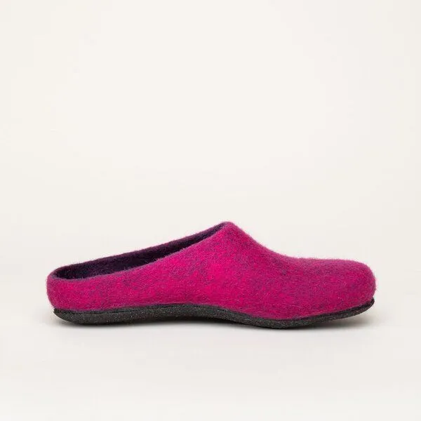 Magicfelt Magicfelt Filz-Hausschuh 709 aus 100% Merino-Wolle für Damen & Herren, Lila, – Produktbild 2 von 4