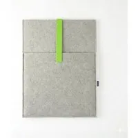 matilda k manufaktur matilda k. manufaktur Minimalistische Laptophülle aus Wollfilz 'max' mit Einsteckfach | für MacBook |Air| Pro 13|14|15|16 Zoll, Hellgrau-hellgrün, – Produktbild 1 von 1
